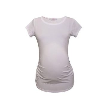 LuvmaBelly Maternity 2009-2015 Beyaz Hamile T-shirt