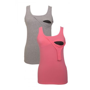 LuvmaBelly MYRA1501_1507 Pembe Gri Emzirme Atlet Seti