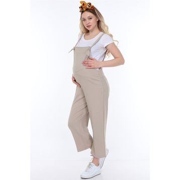 LuvmaBelly MYRA6101 Bej Hamile Salopet