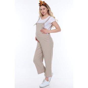 LuvmaBelly MYRA6101 Bej Hamile Salopet