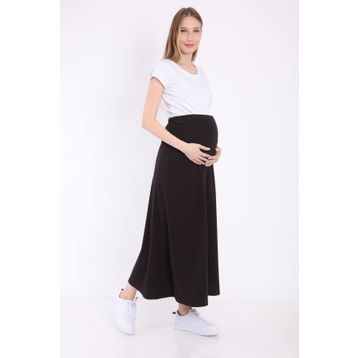 LuvmaBelly MYRA9030 Beli Ayarlanabilir Siyah Hamile Etek