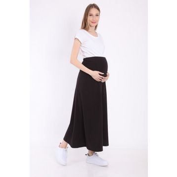 LuvmaBelly MYRA9030 Beli Ayarlanabilir Siyah Hamile Etek