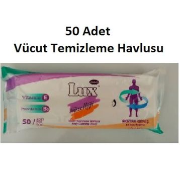 Lüx 50 Adet Vücut Temizleme Havlusu