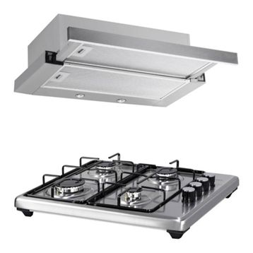 Luxell LX-420F - DS6-905 22li İnox Ankastre Set