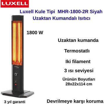Luxell MH1800 2R Uzaktan Kumandalı Dikey Elektrikli Isıtıcı