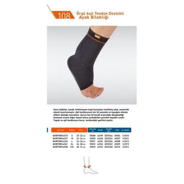Luxor 108 M Örgü Aşil Tendon Bandı