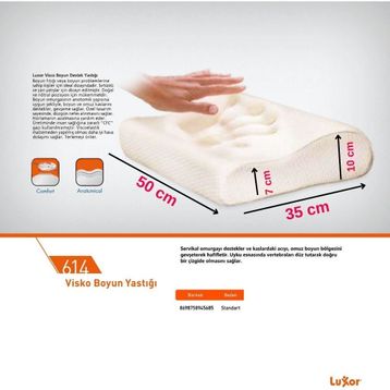 Luxor 614 Visko Ortopedik Boyun Yastığı