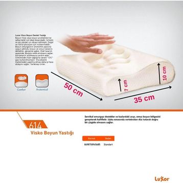 Luxor 614 Visko Ortopedik Boyun Yastığı