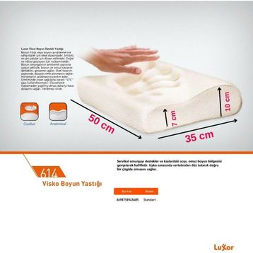 Luxor 614 Visko Ortopedik Boyun Yastığı