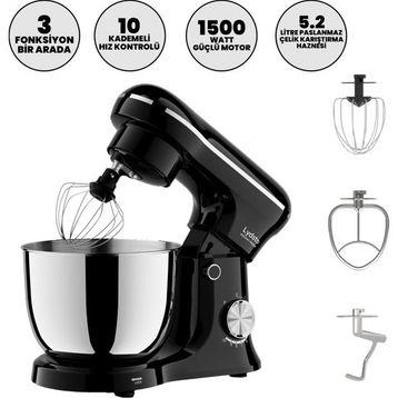 Lydsto Kitchen Helper PV-4700 Siyah Hamur Yoğurma Makinesi