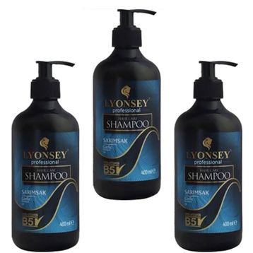 Lyonsey Kara Sarımsak 3x400 ml Şampuan