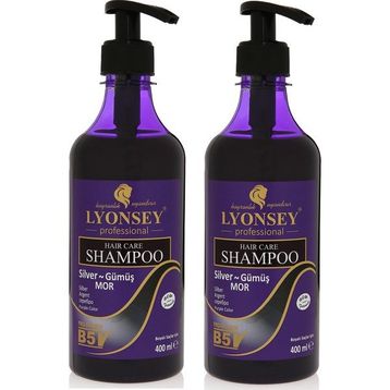 Lyonsey Professional Silver 2x400 ml Gümüş Mor Şampuan