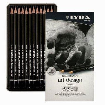 Lyra L1111120 Rembrandt Art Design 12 Adet Metal Kutu Dereceli Kurşun Kalem Seti
