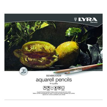 Lyra Rembrandt Acquarell Kuru-Sulu Boya Kalemi 24'lü Metal Kutu