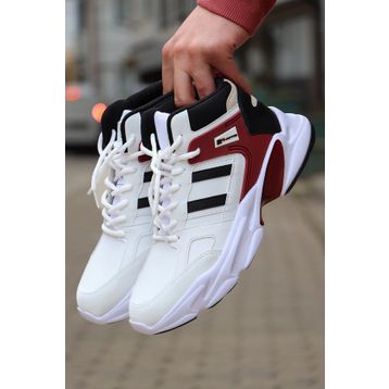 M.P Jupiter Beyaz Rahat Taban Cilt Unisex Basketbol Spor Ayakkabı