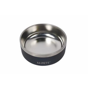 M-Pets 1.25 lt Black Eskimo Çift Cidarlı Mama Kabı