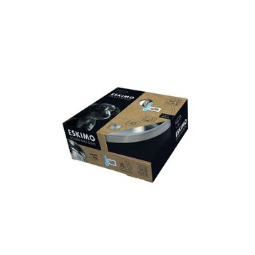 M-Pets 1.25 lt Black Eskimo Çift Cidarlı Mama Kabı
