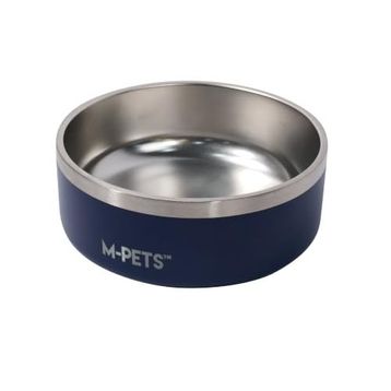 M-Pets 1.25 lt Blue Eskimo Çift Cidarlı Mama Kabı