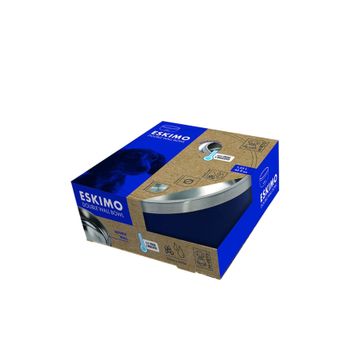 M-Pets 1.25 lt Blue Eskimo Çift Cidarlı Mama Kabı