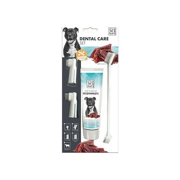 M-Pets Biftekli 31.5x14x4 cm Köpekler İçin Diş Fırçalama Seti