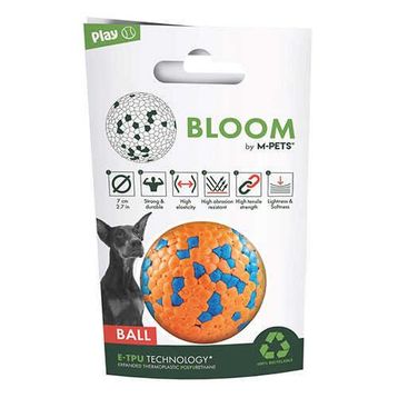 M-Pets Bloom Turuncu 7 cm Ball Parçalanmaz Top Köpek Oyuncağı