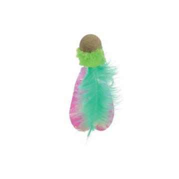 M-Pets Catnipli Tüylü Top 13 cm Yeşil Kedi Oyuncağı