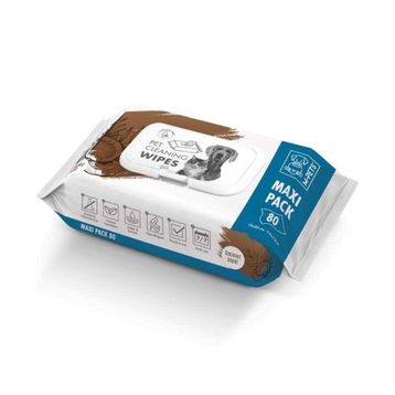 M-Pets Coconut Hindistan Cevizli Kedi ve Köpekler İçin 80'li Temizlik Mendili