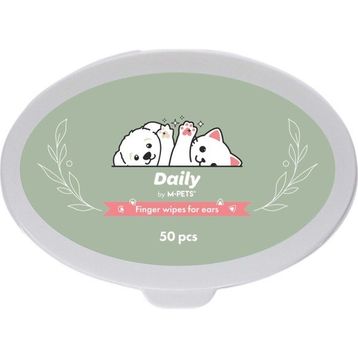 M-Pets Daily Kedi ve Köpek Kulak Temizliği İçin 50'li Parmak Pedi