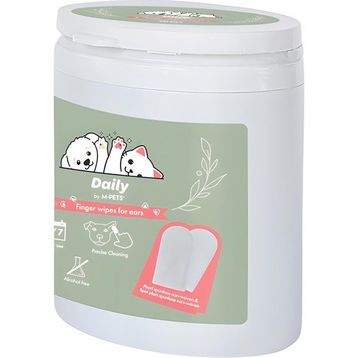 M-Pets Daily Kedi ve Köpek Kulak Temizliği İçin 50'li Parmak Pedi
