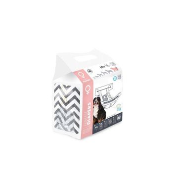 M-Pets Diapers 48-70 cm XXL 10'lu Dişi Köpekler İçin Külot Bez