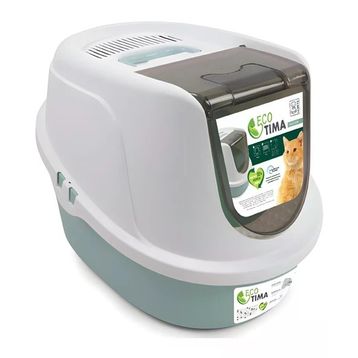 M-Pets Eco Tima Yeşil M 40x38x53 cm Kapalı Kedi Tuvaleti