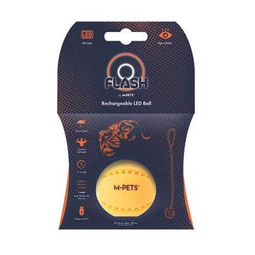 M-Pets Flash Led Top 6.4x50 cm Turuncu Köpek Oyuncağı