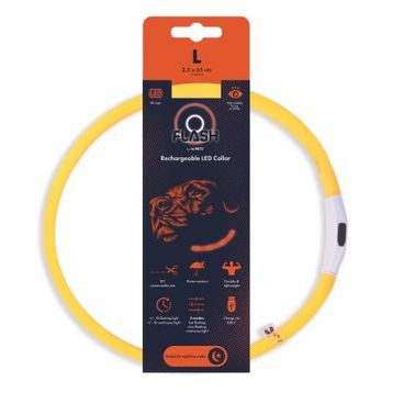 M-Pets Flash Led Turuncu L Köpek Boyun Tasması