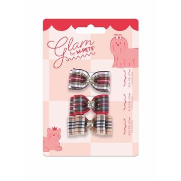 M-Pets Glam Fiyonk Detaylı Kırmızı Kedi ve Köpekler İçin Toka