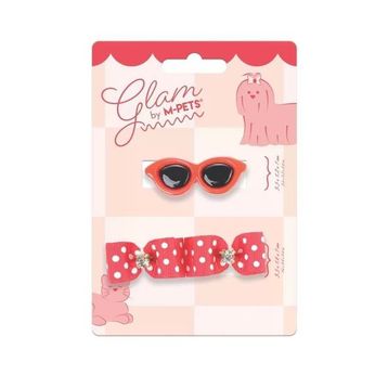 M-Pets Glam Şekilli Kırmızı Kedi ve Köpekler İçin Toka