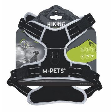 M-Pets Hiking Reflektörlü M Siyah Köpek Göğüs Tasması