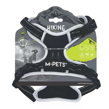 M-Pets Hıkıng Siyah S Reflektörlü Soft Köpek Göğüs Tasması