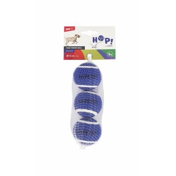 M-Pets Hop Tenis Topu 5 cm 3'lü Mavi Köpek Oyuncağı