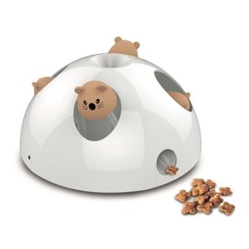 M-Pets İnteraktif Pilli Sesli 24x24x12 cm Beyaz Kedi Ödül Oyuncağı