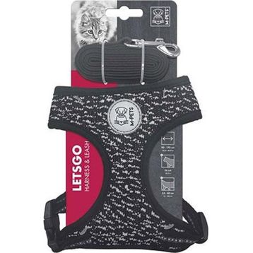 M-Pets Letsgo 30-42 cm Kedi Göğüs Tasması Seti
