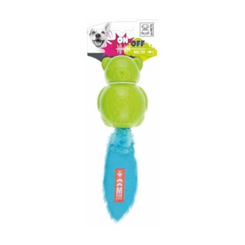 M-Pets On/Off Teddy Blue Green Köpekler için Kauçuk Oyuncak
