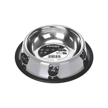 M-Pets Petjoy Cat Family Çelik 355 ml Kedi Mama Kabı