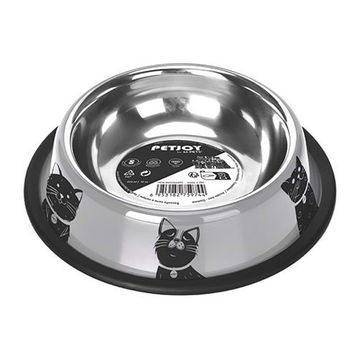 M-Pets Petjoy Cat Family Çelik 355 ml Kedi Mama Kabı
