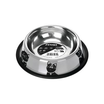 M-Pets Petjoy Cat Family Çelik 355 ml Kedi Mama Kabı
