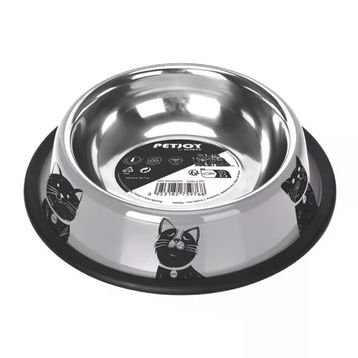 M-Pets Petjoy Cat Family Çelik 910 ml Kedi Mama Kabı