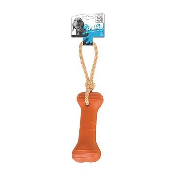 M-Pets Splash Bones Halatlı 43x8x5 cm Turuncu Köpek Oyuncağı