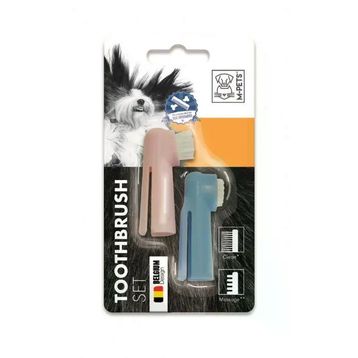 M-Pets Toothbrush Köpekler İçin Parmak 2'li Diş Fırçası