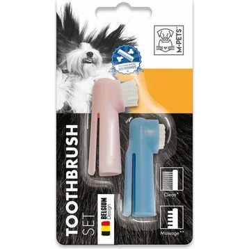 M-Pets Toothbrush Köpekler İçin Parmak 2'li Diş Fırçası