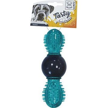M-Pets Uranus Kauçuk Ödül Hazneli 16.5x6x6 cm Mavi Köpek Oyuncağı