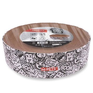 M-Pets Urban Style Freestyle 41x10 cm Siyah-Beyaz Karton Tırmalama Tahtası